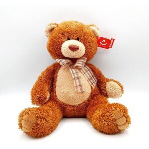 Aurora BROWN SUGAR Bear Brown Tan Fur 12in Soft Fur Plush Tan NEW